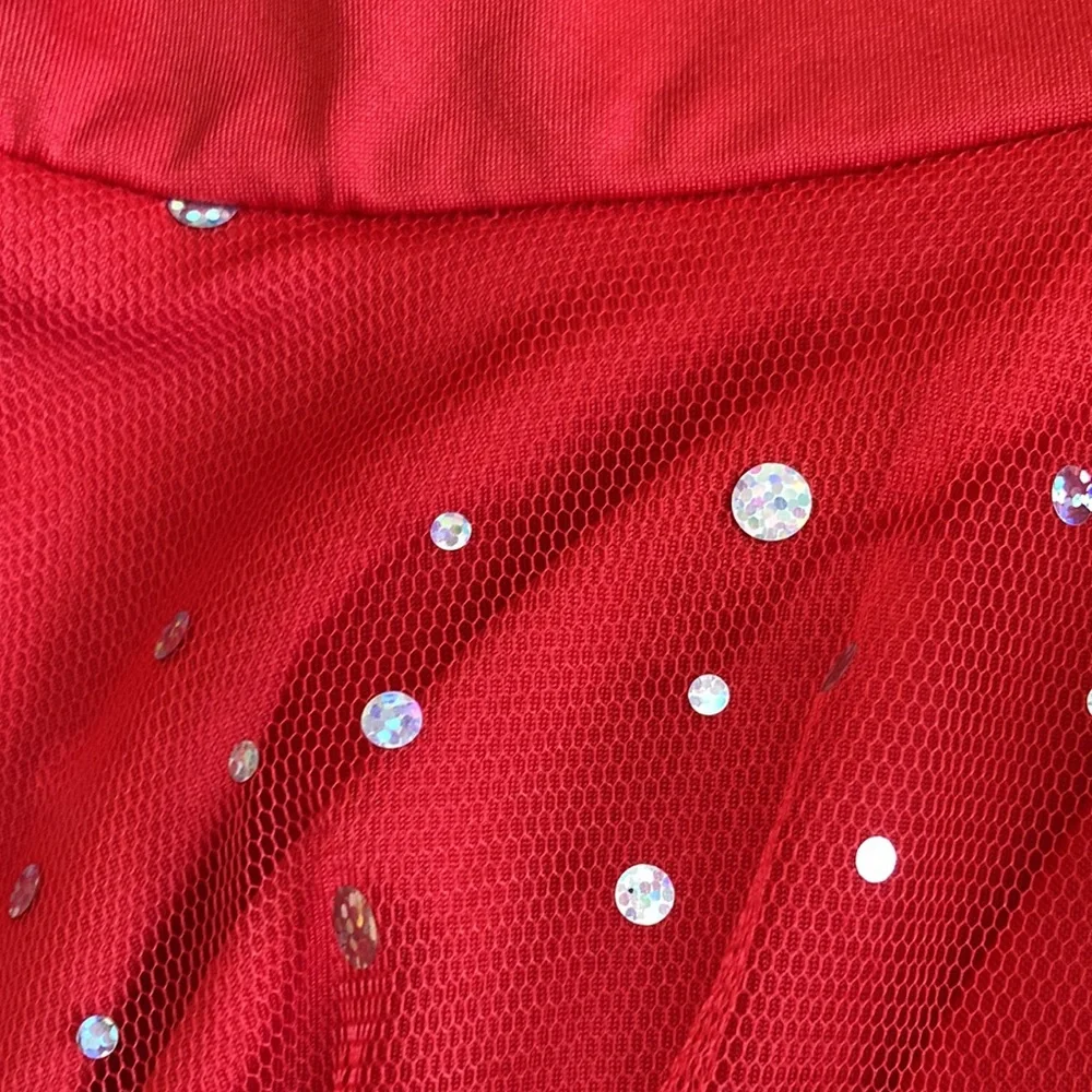 Girl Dance Costume Red Size Medium/Large